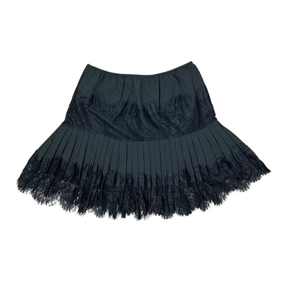 whimsygoth pleated lace mini skirt - Picture 1 of 6